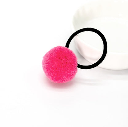 Korean candy color children's hair ball hair ring color tie hair band no seams do not hurt hair rope baby hair rope