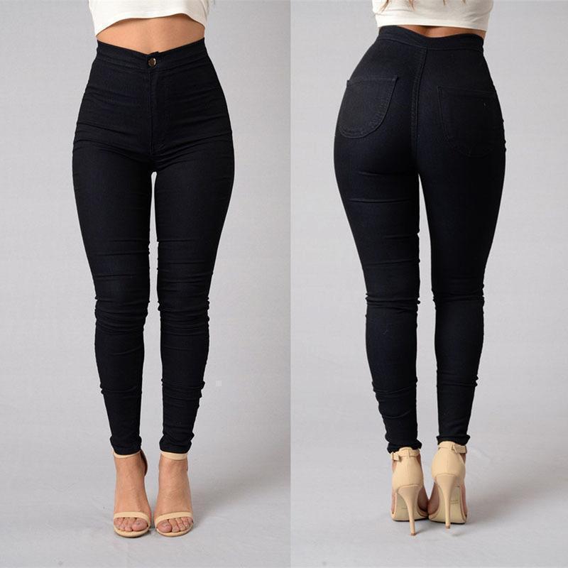 Aliexpress wish Amazon explosion Leggings thin waist stretch pencil pants tight candy colored jeans