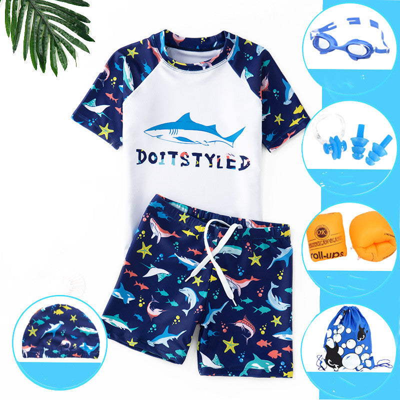 Split swimsuit for children