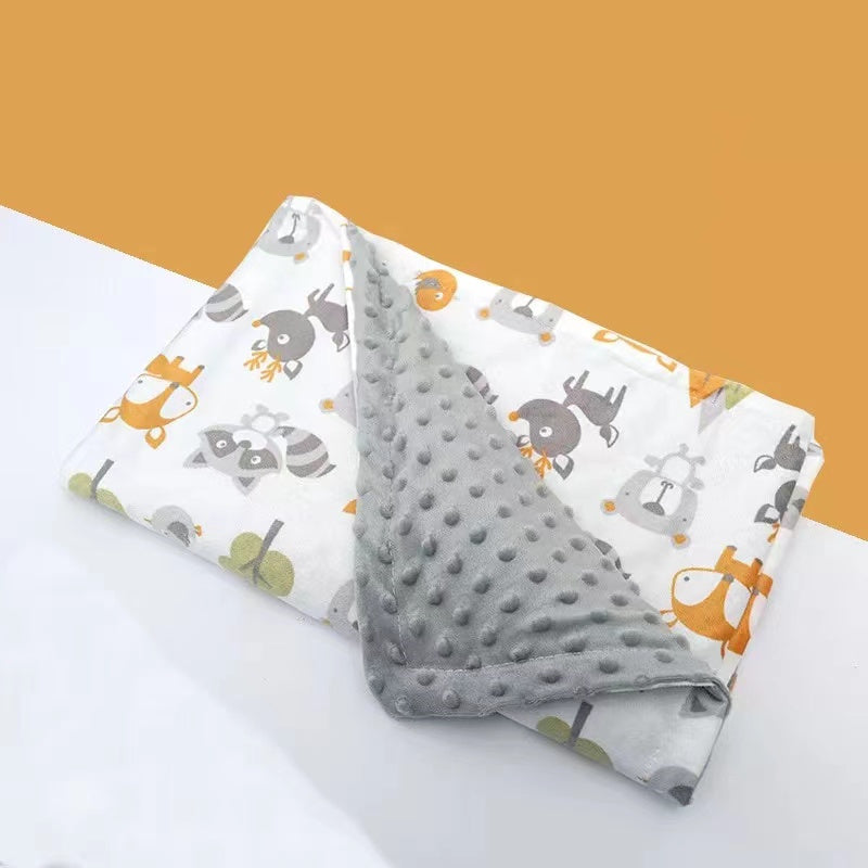 Högkvalitativ babyfilt vinterflanellfleece flamingofilt spädbarnslindning barnvagnslindning för nyfödda babysängkläder