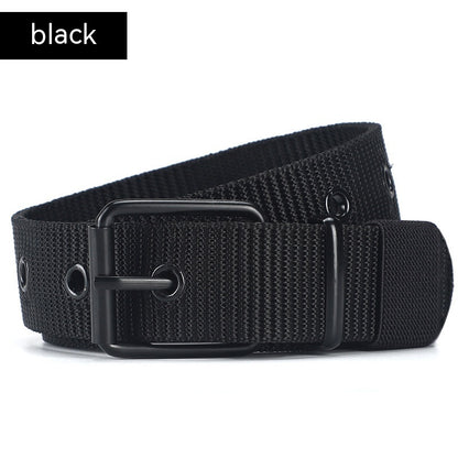 Lengthened Porous Pin Buckle Canvas Belt Universal - Inclusive Comfort
