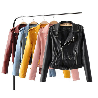 2021 Autumn and Winter Clothes for Women Korean Version Women's Leather Jacket Fashion Women Clothing