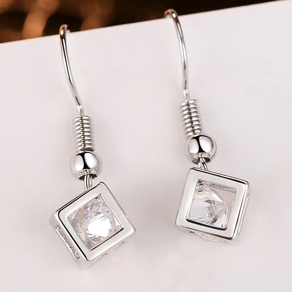 Water Cube Zircon Set - Elegant and Stylish