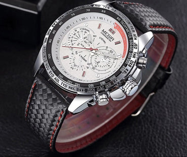 Original   1010 Leather Strap 3ATM Waterproof Quartz Luxury Business Mens Watches