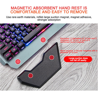 Ergonomiskt speltangentbord med RGB bakgrundsbelysningstelefoninnehavare