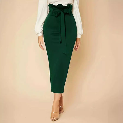 European And American Ladies High Waist Slim Fit Bud Skirt