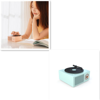 Trådlös mini bärbar retro grammofonhögtalare med Bluetooth-funktion 