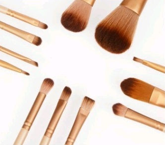 12 ensembles de pinceaux de maquillage boîte en fer outils de maquillage outils de maquillage