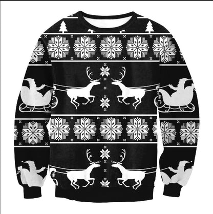 Rådlig jul SWEATER Semester Santa Elf Roliga kvinnor män tröjor toppar hösten vinter kläder till vintern