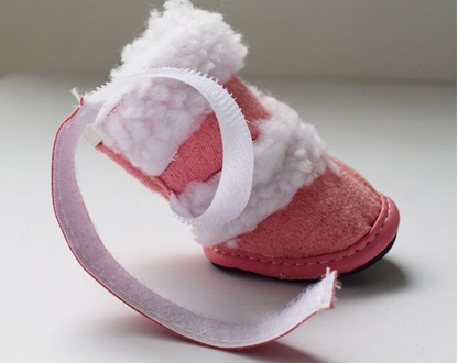 Thick Lamb Wool Pet Shoes Warm Cotton Shoes Non-slip Small Dog Winter