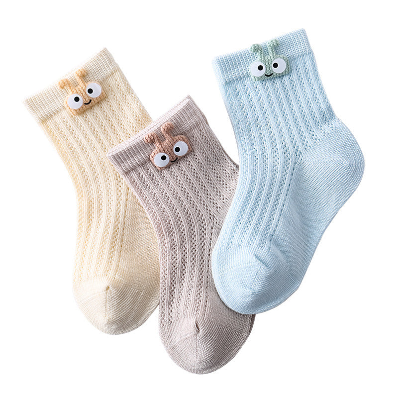 Chaussettes bébé creuses à grandes mailles pour enfants