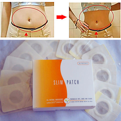 Navel Stick Slim Patch  Fat Burning Abdomen Magnetic Patches Detox Adhesive