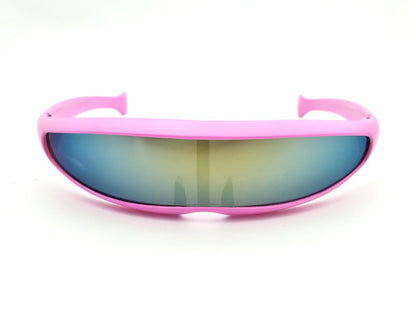 Personality Sunglasses Laser Glasses Men Women Sunglass Robots Silver Lens Sun Glasses Men's Driving Goggles Glasses