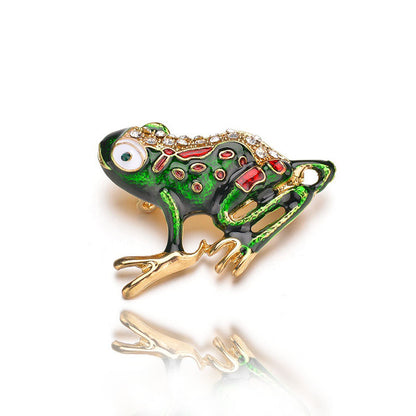 Vintage frog brooch