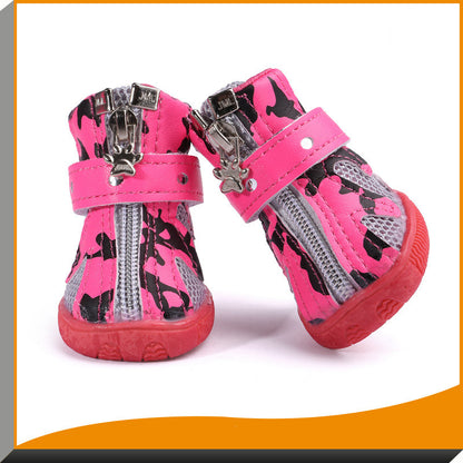 Puppy breathable net shoes