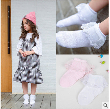 Lace girls socks