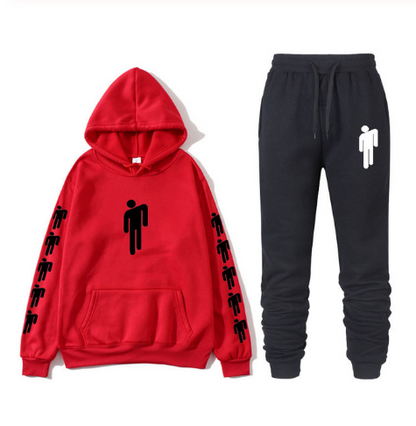 Sweat à capuche imprimé chanteur américain Billie Eilish sweat à capuche hommes et femmes Harajuku hip hop Brilie Eilish ensemble sweat + pantalon