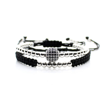 Herr Fotlänk Armband Hängen Armringar Silver