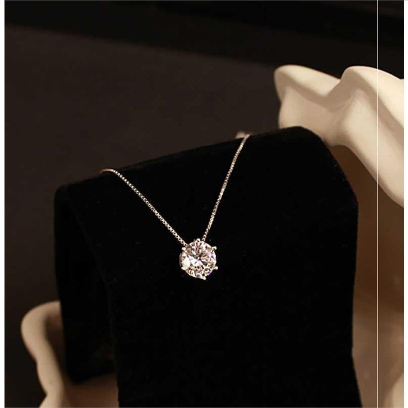 Collier diamant unique femme