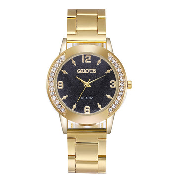 Women's Fashion Diamond Case Quartz Watch