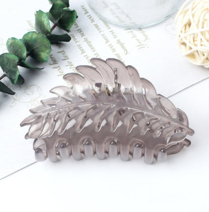 Version Of Leaf Hairpin Frosted Catch Clip Ball Head Set Hairpin Practical Hairpin