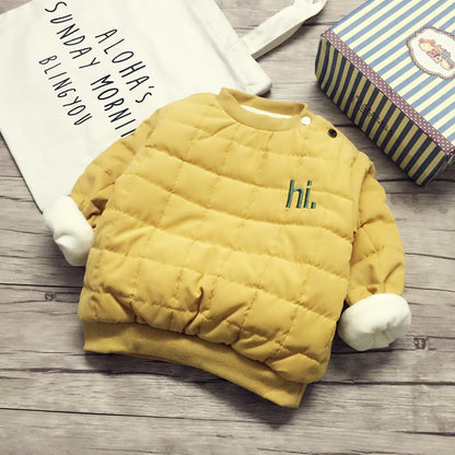 Winter cotton-padded jacket for children