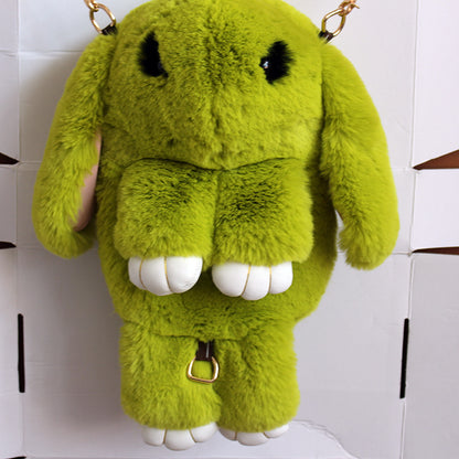 Sac à dos en peluche lapin mort de corée du sud, sac à bandoulière unique, dessin animé pour enfants, Adorable sac à dos en peluche, lapin mort, nouvelle collection