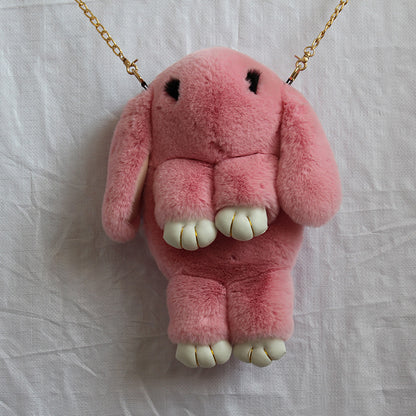 Sac à dos en peluche lapin mort de corée du sud, sac à bandoulière unique, dessin animé pour enfants, Adorable sac à dos en peluche, lapin mort, nouvelle collection