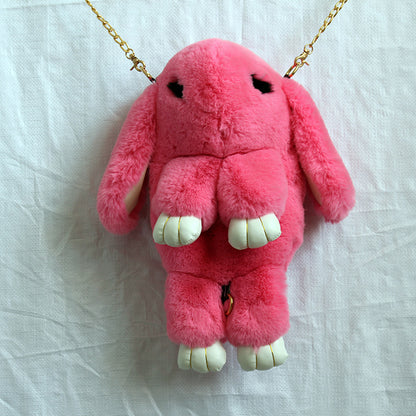 Sac à dos en peluche lapin mort de corée du sud, sac à bandoulière unique, dessin animé pour enfants, Adorable sac à dos en peluche, lapin mort, nouvelle collection