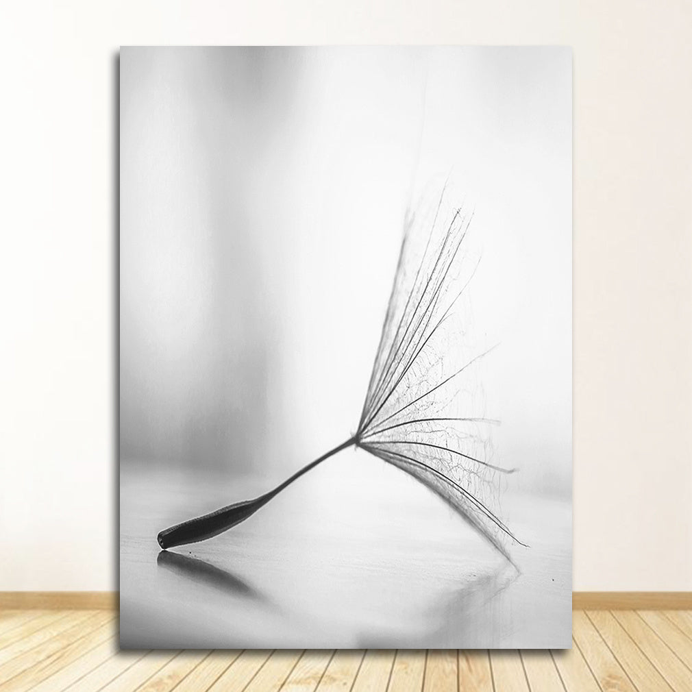 Frameless Abstrakt Dandelion Blomma Canvas Målning vardagsrum Inredningar