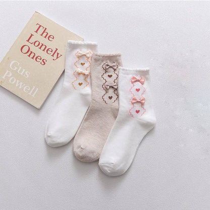 Chaussettes fille nœud