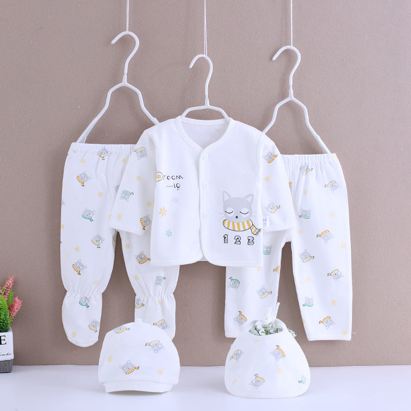 Cotton Baby Clothing Spring And Summer Underwear Set