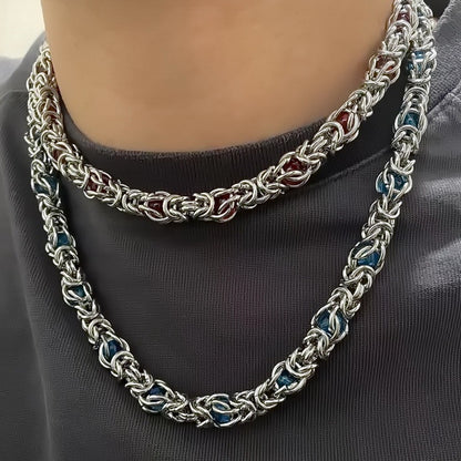 Sapphire Splice Necklace For Men