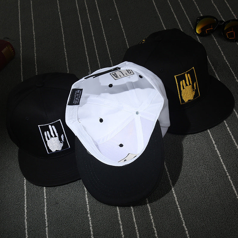 Koreanskt modebroderi Baseball Street Dance Par Hip Hop-hatt utomhussolhatt