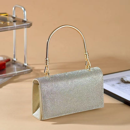 Sac à main brillant 3A plein de diamants pour femmes, sac de soirée de luxe, sac à bandoulière pour dames