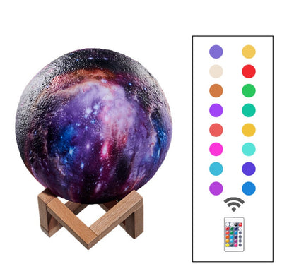 3D-utskrift Lunar Light Painting Creative Gift Night Light