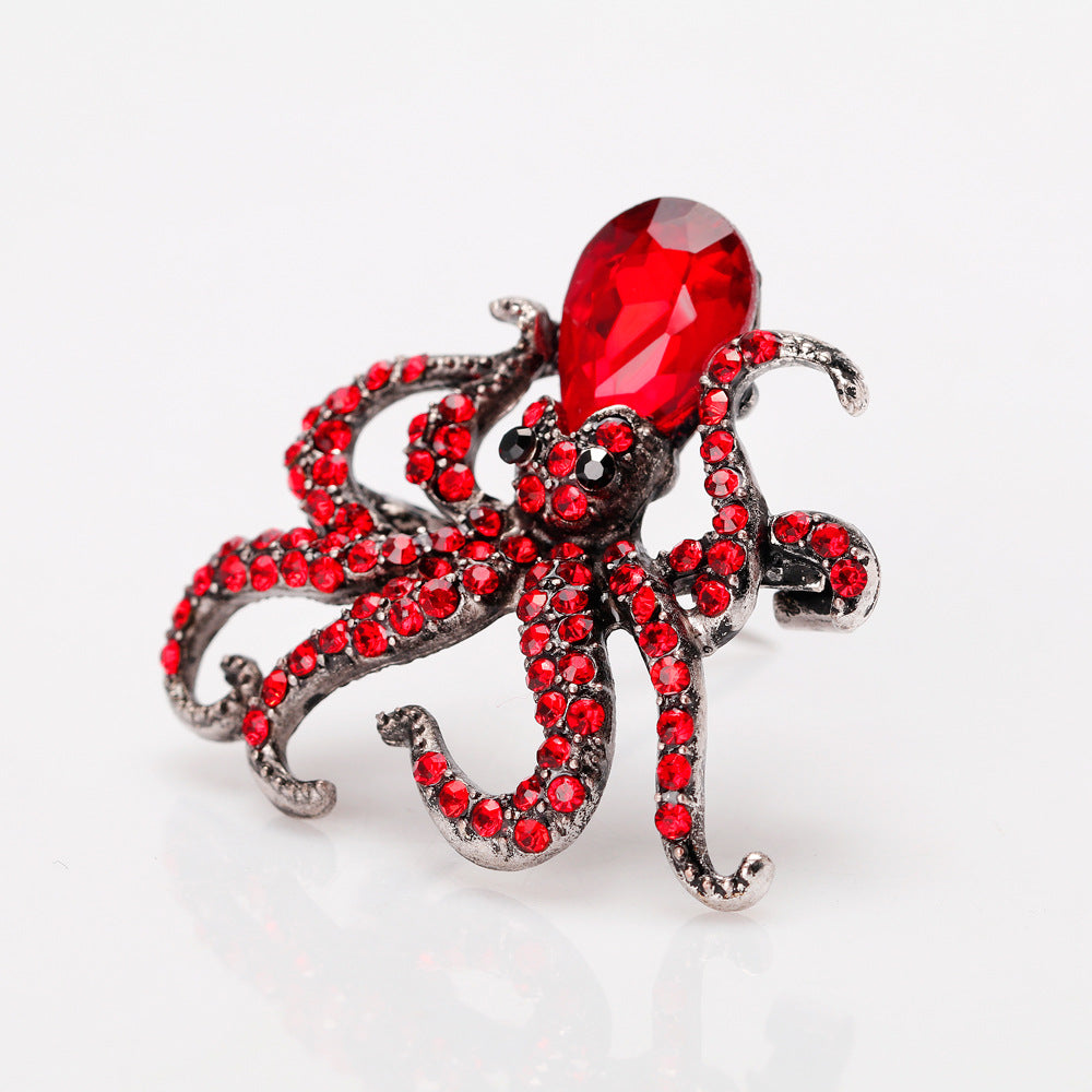 Octopus brooch