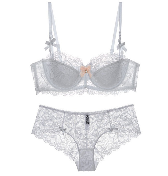 Lace Thin Cotton Underwear Women Set