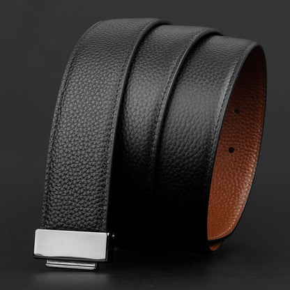 Ceinture homme à boucle à ardillon tournante