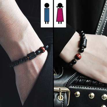 Obsidian bracelet for men