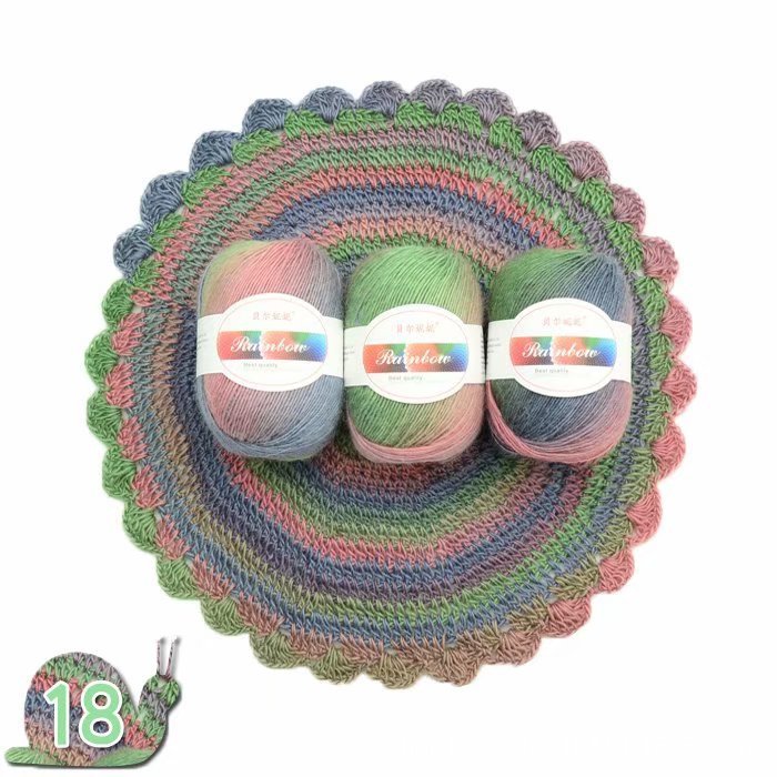 Rainbow ball of yarn