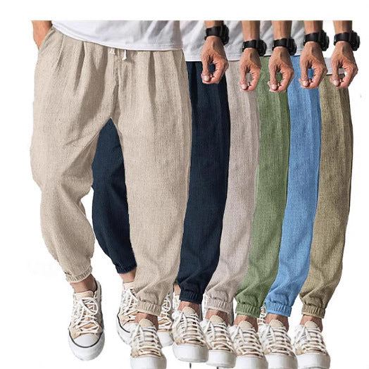 Casual Fashion Loose Men's Summer Ankle Banded Pants