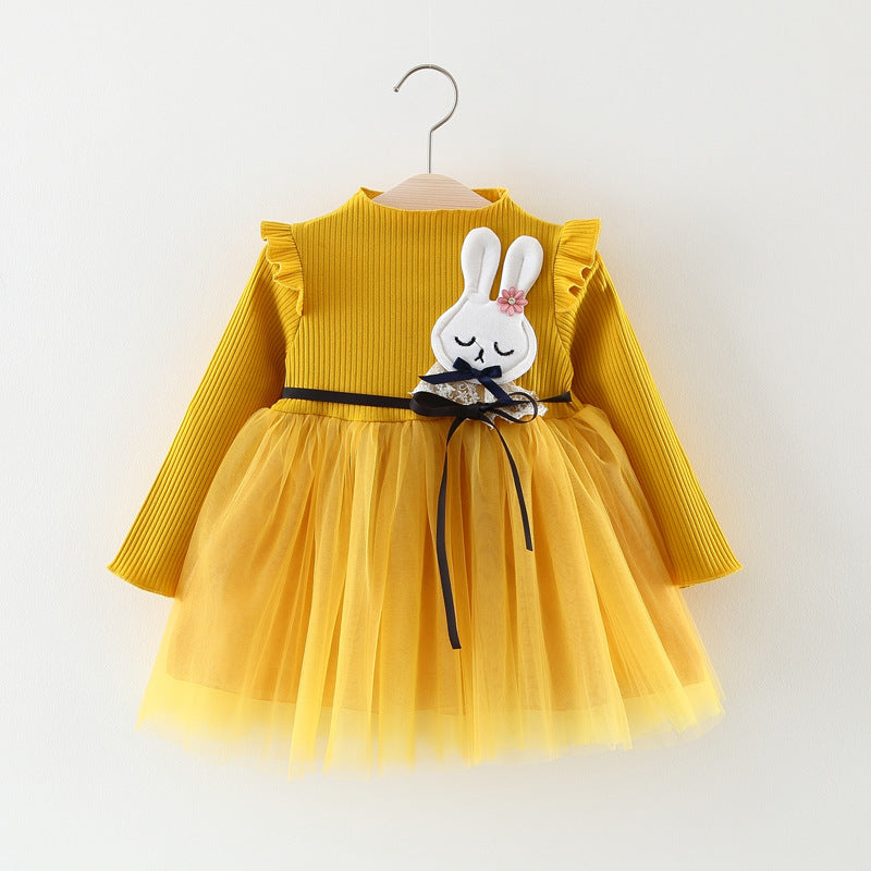 Autumn Girl Princess Dress Baby Girl Skirt Gauze Girl Children 0-1-2-3 Years Old Baby Girl Dress