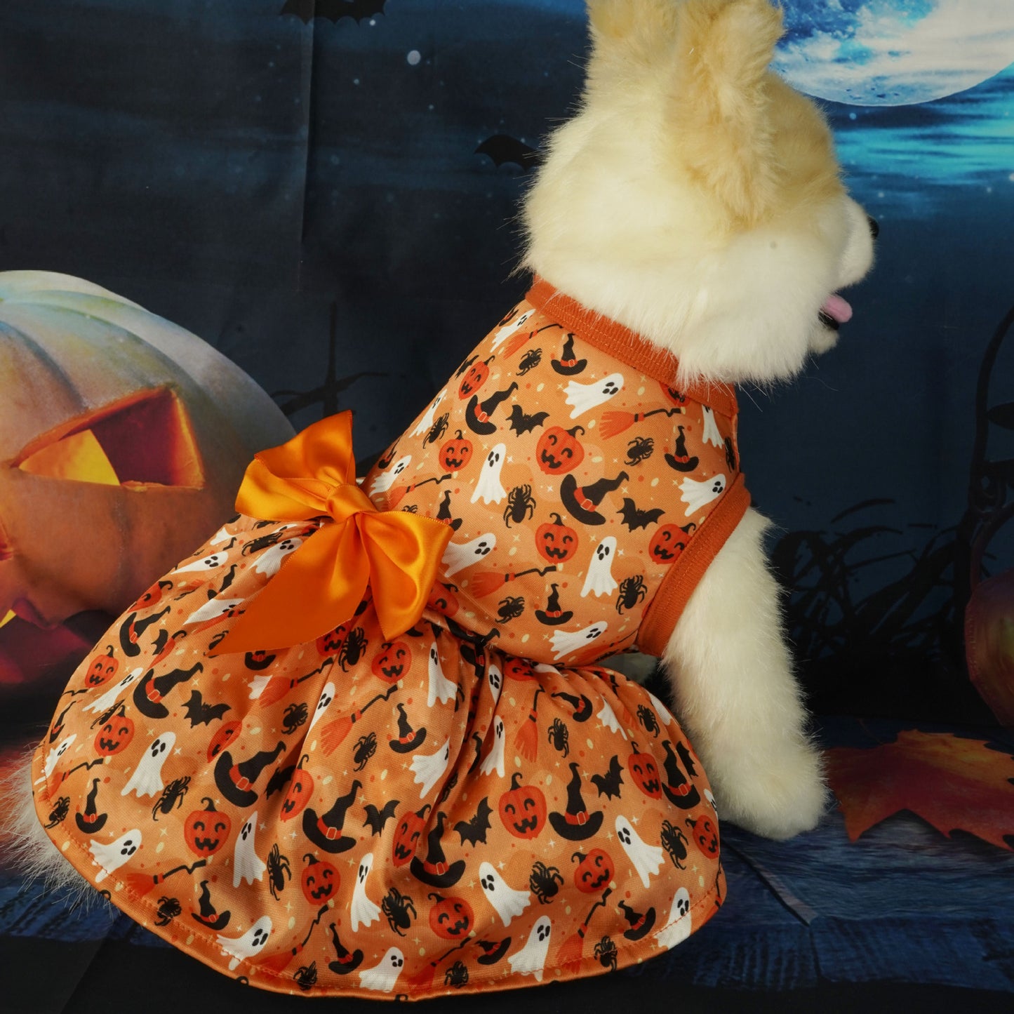 Vêtements pour animaux de compagnie, robe de fête d'Halloween