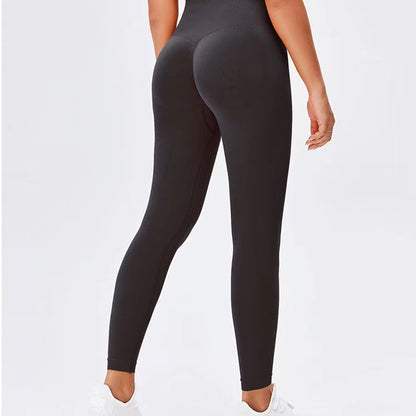 Seamless Leggings Yoga Byxor Magkontroll Träning Löpning Yoga Leggings för kvinnor