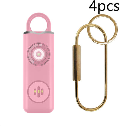 Self Defense Siren Safety Alarm For Women Keychain With SOS LED Light Personal Self Alarm Personal Security Keychain Alarm