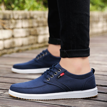 Herr Fritidsskor Sommar Canvas Skor Herr Andas Casual Canvas Män Skor Promenad Herrskor Chaussure Homme Fabriksförsäljning