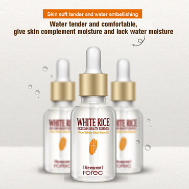 HOREC White Rice Whitening Serum Face Moisturizing Cream Anti Wrinkle Anti Aging Face Fine Lines Acne Treatment Hudvård 15ml 