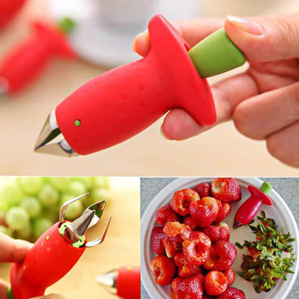 Strawberry Huller Creative Fruit Leaf Remover Kökspryl