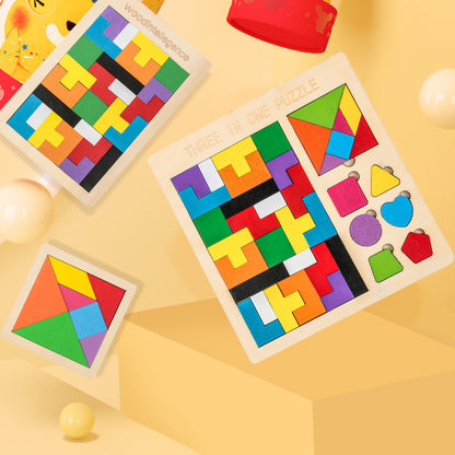 Puzzle en bois pour enfants, Puzzles variés, jouets d'éducation précoce